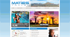 Desktop Screenshot of matiestravel.co.za